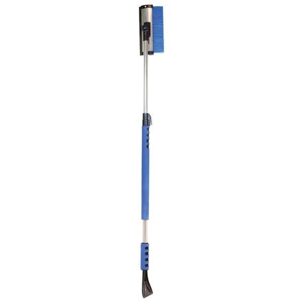  41-Inch to 60-Inch Telescopic Vehicle Snow Brush, Scraper, and Squeegee Combo with 7-Position Head