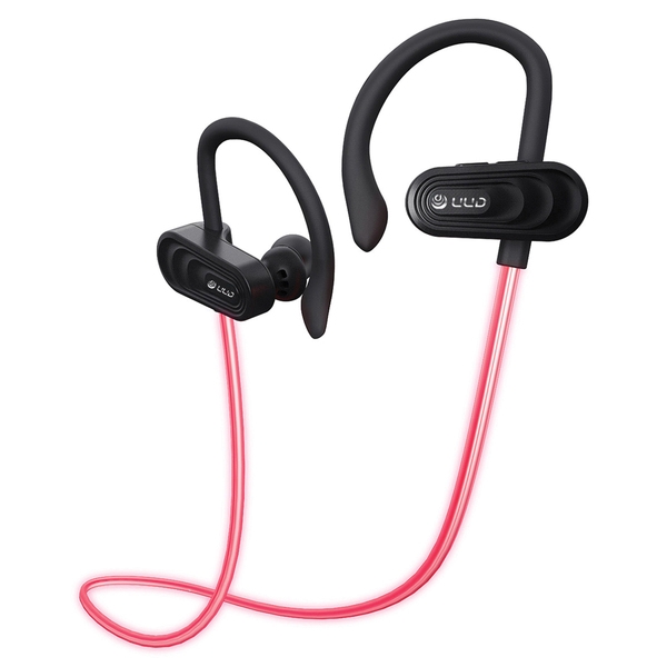  Glow In-Ear Bluetooth Earbuds with Microphone (Black)