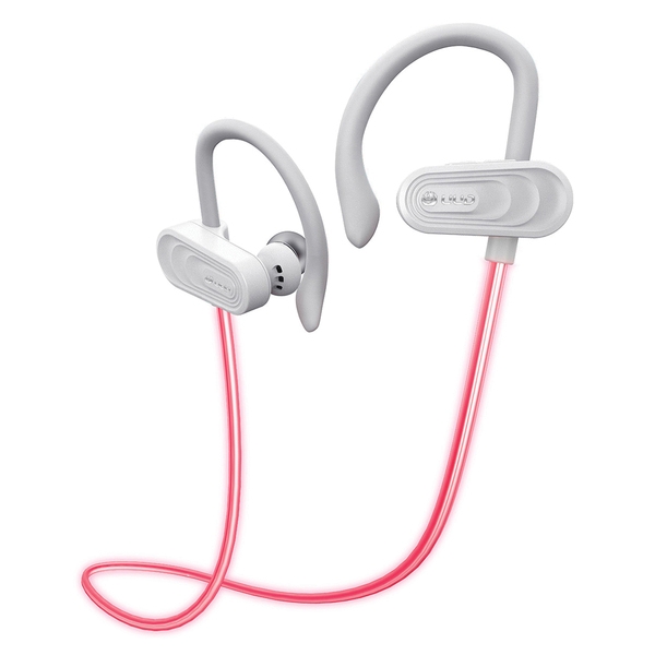  Glow In-Ear Bluetooth Earbuds with Microphone (White)