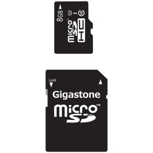  Class 10 UHS-1 microSDHC Card & SD Adapter (8GB)