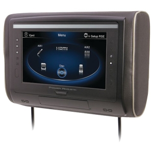  9" LCD Universal Headrest with IR & FM Transmitters & 3...