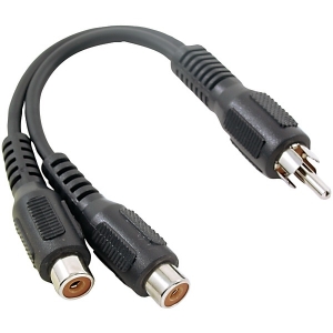  RCA Y-Adapter (1 Male to 2 Females)